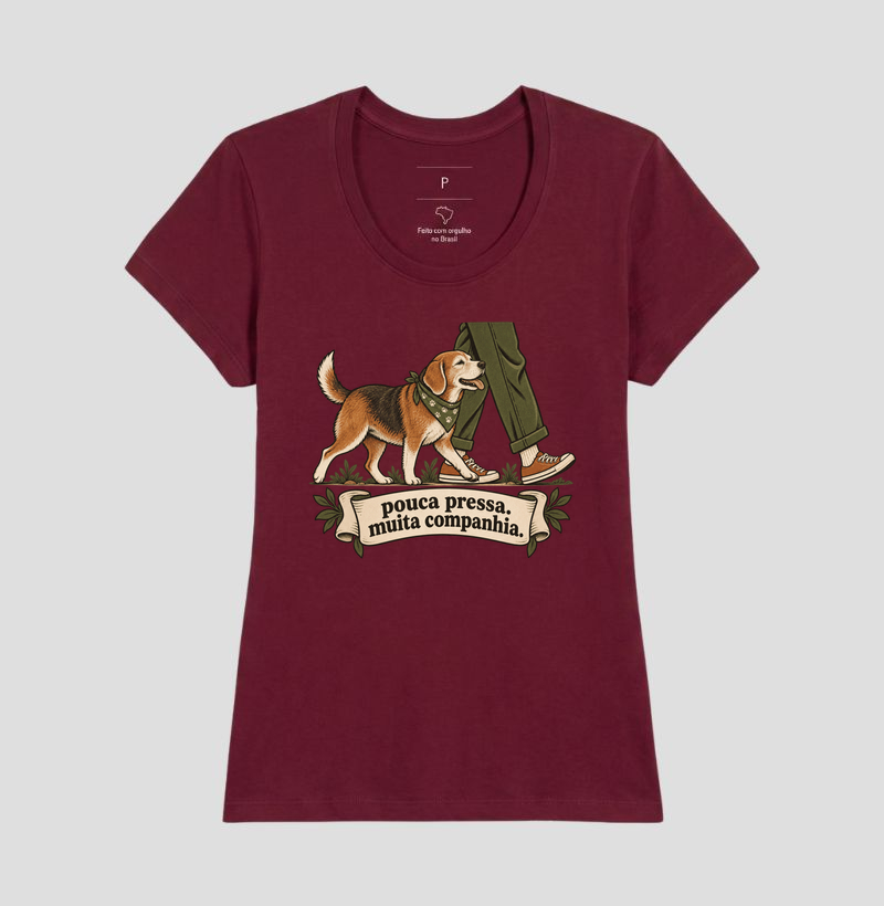 Camiseta Cachorro Idoso "pouca pressa. muita companhia." | Pelo & Pano - Imagem 19