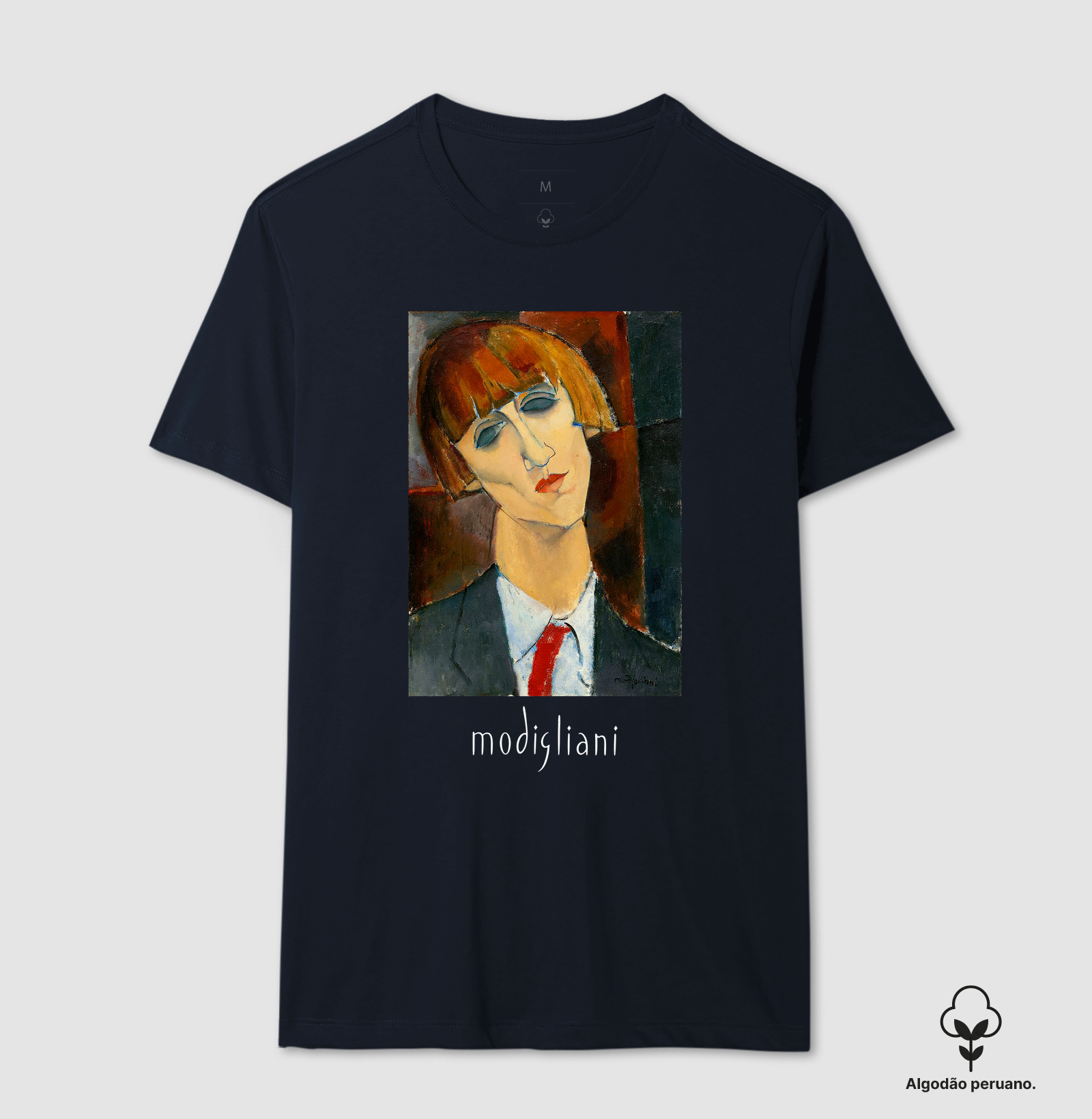 Camiseta Premium Algodão Tanguis Pintura Expressionista Madame Kisling - Imagem 4