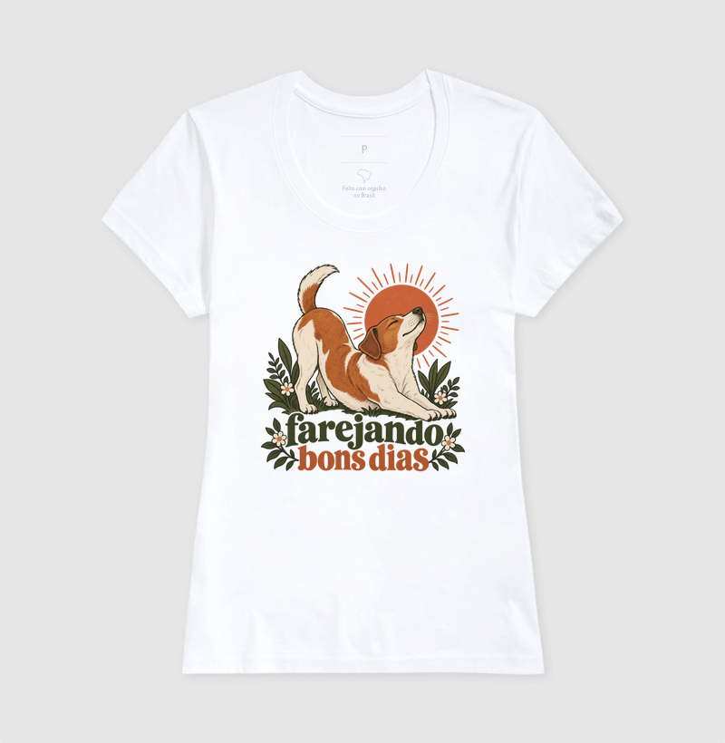 Camiseta Cachorro Manhã "farejando bons dias" | Pelo & Pano - Imagem 5