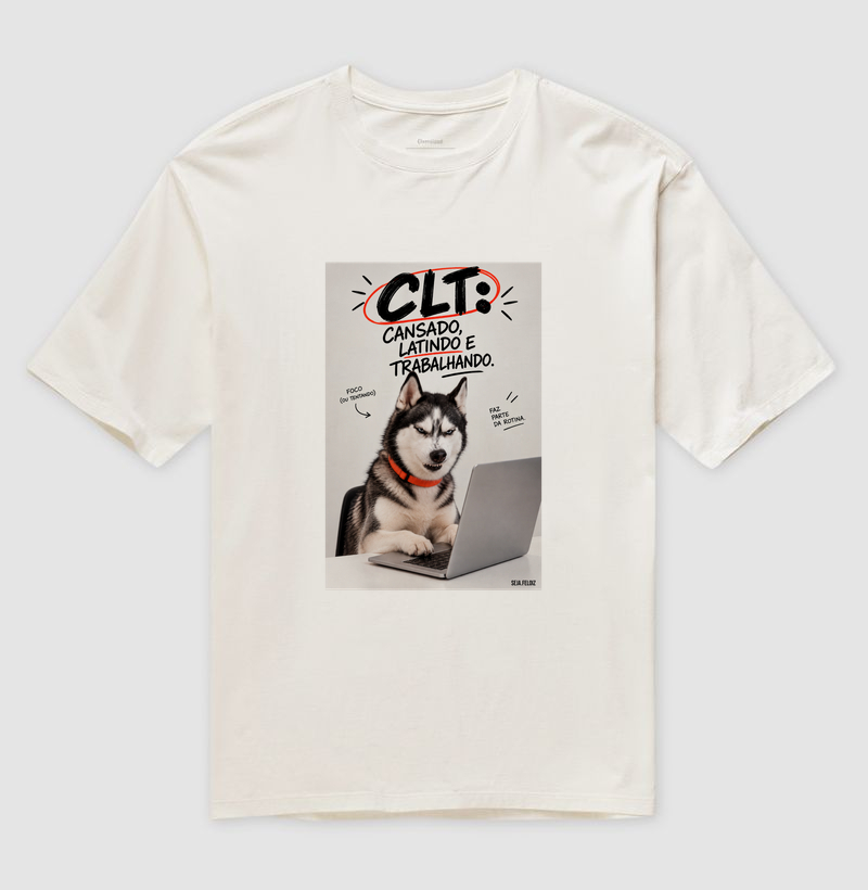 🐺💻 CLT — Cansado, Latindo e Trabalhando! 🐾😂 Husky - Imagem 4