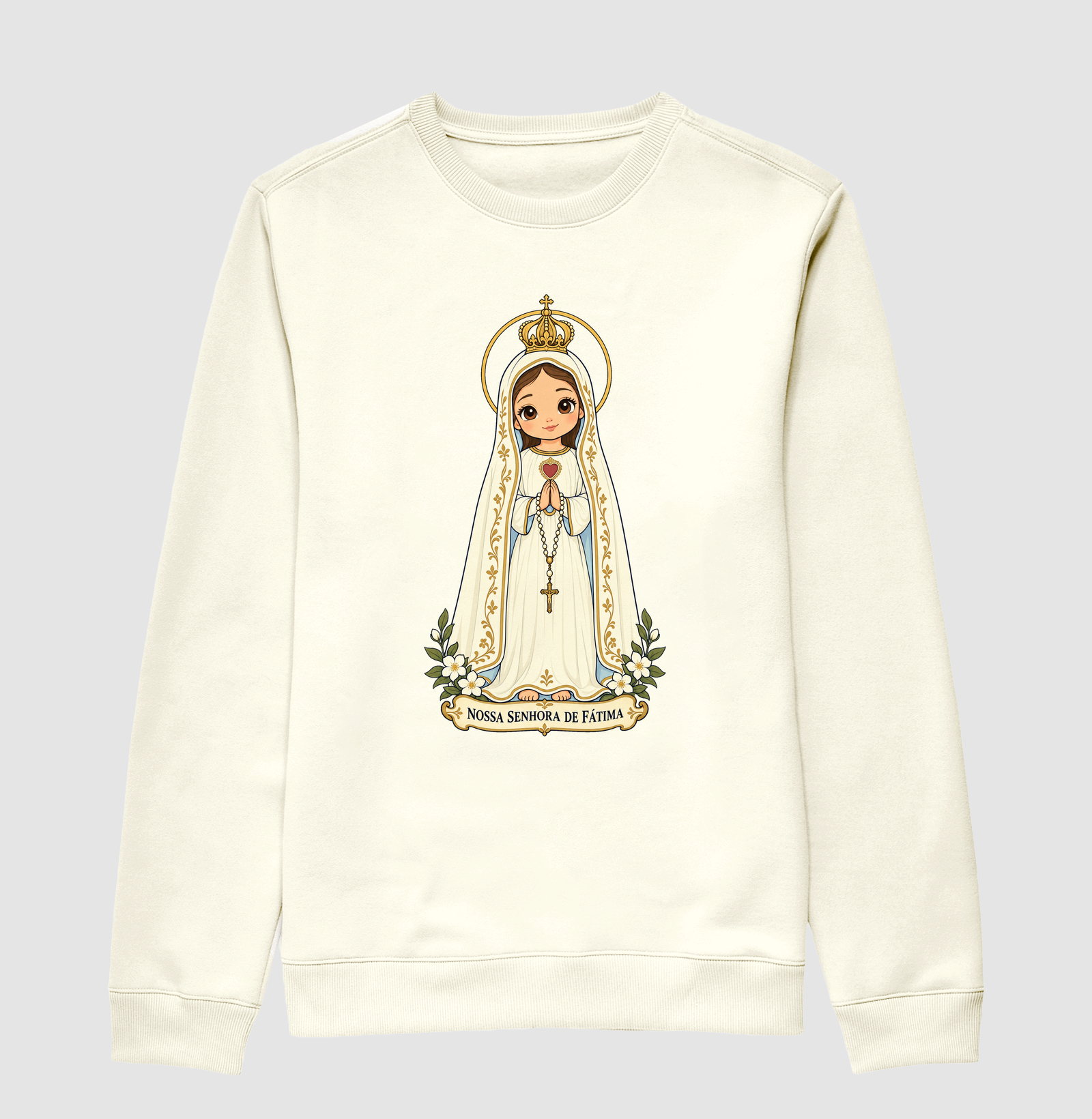 Nossa senhora e Fátima estilo chibi - Imagem 2