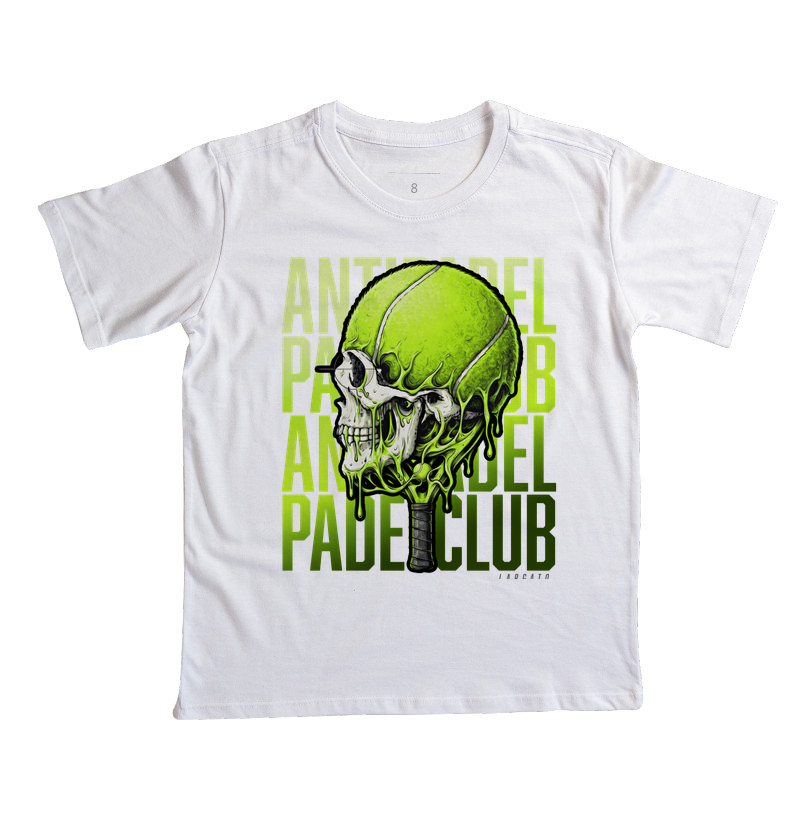 Camiseta Anti-Padel Caveira Verde - Imagem 3
