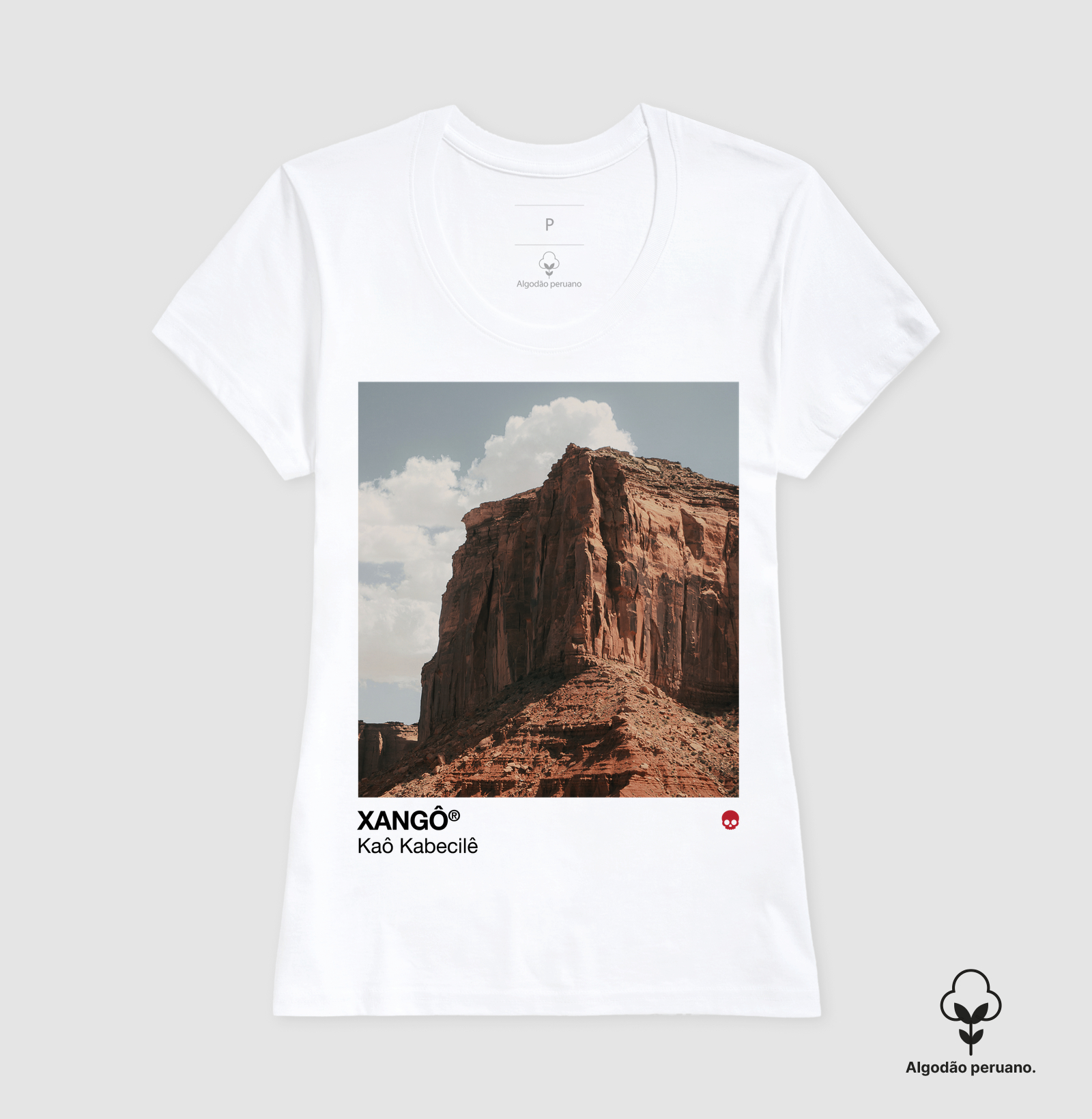 Camiseta Umbanda Orixá Xangô - Pedreira | Em Algodão Peruano - Imagem 4
