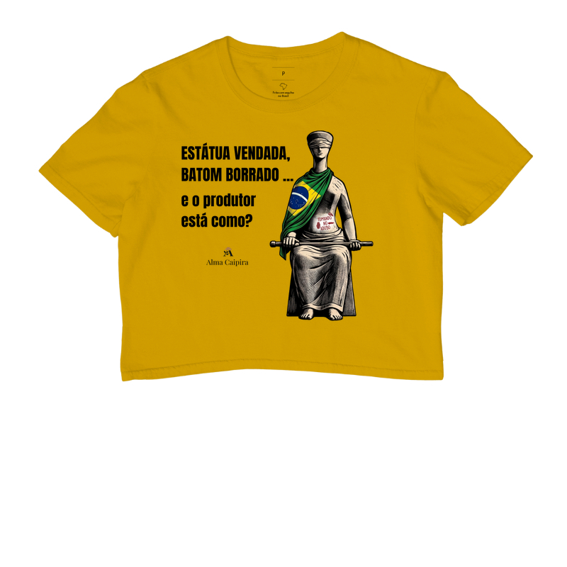 Estátua vendada, batom borrado, e o produtor está como? (tomando no adubo) - Imagem 8