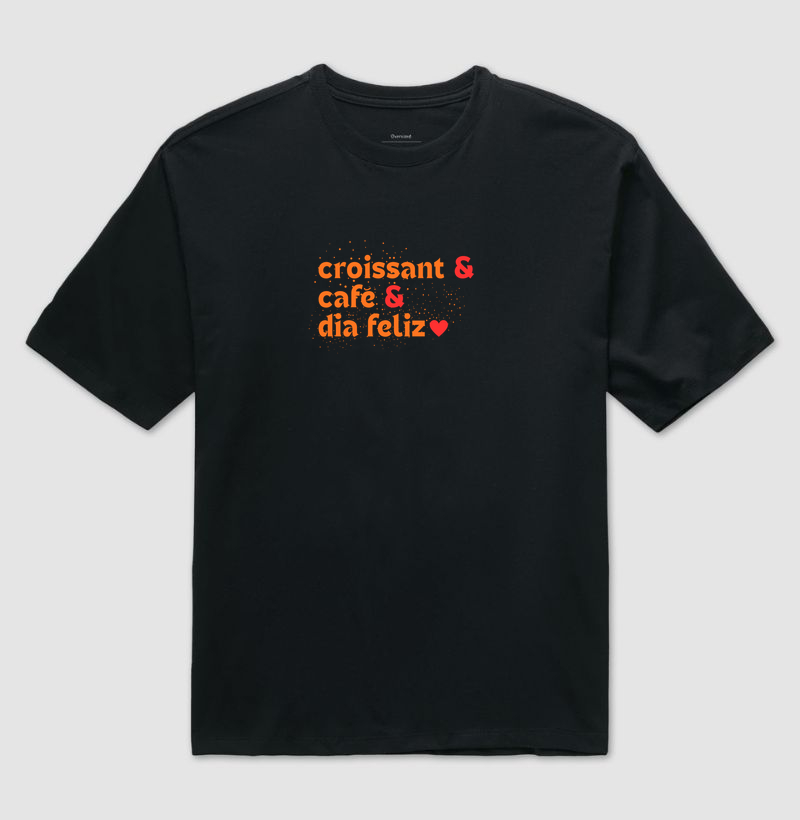 croissant café e dia feliz - Imagem 2
