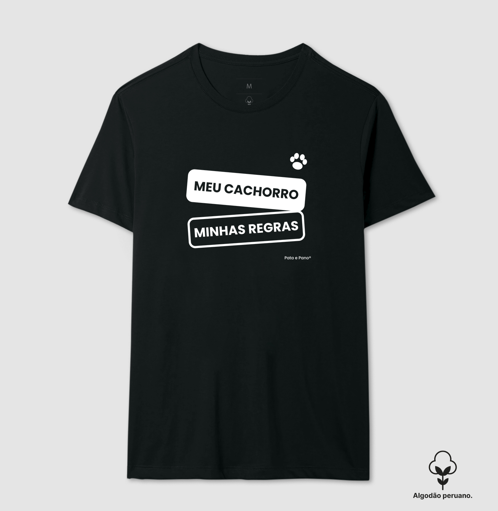 CAMISETA ALGODÃO PERUANO MEU CACHORRO - Imagem 4