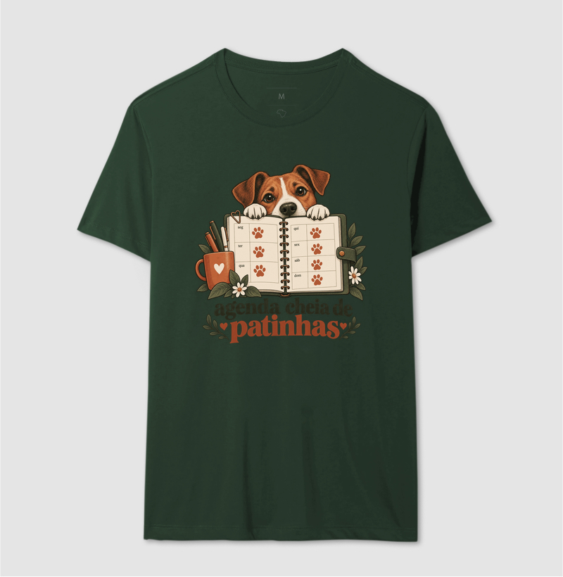 Camiseta Cachorro Rotina "agenda cheia de patinhas" | Pelo & Pano - Imagem 12