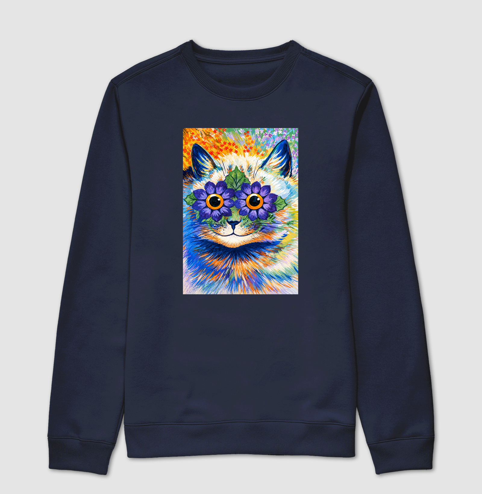 Psychedelic Flower Cat -  Louis Wain - Imagem 5