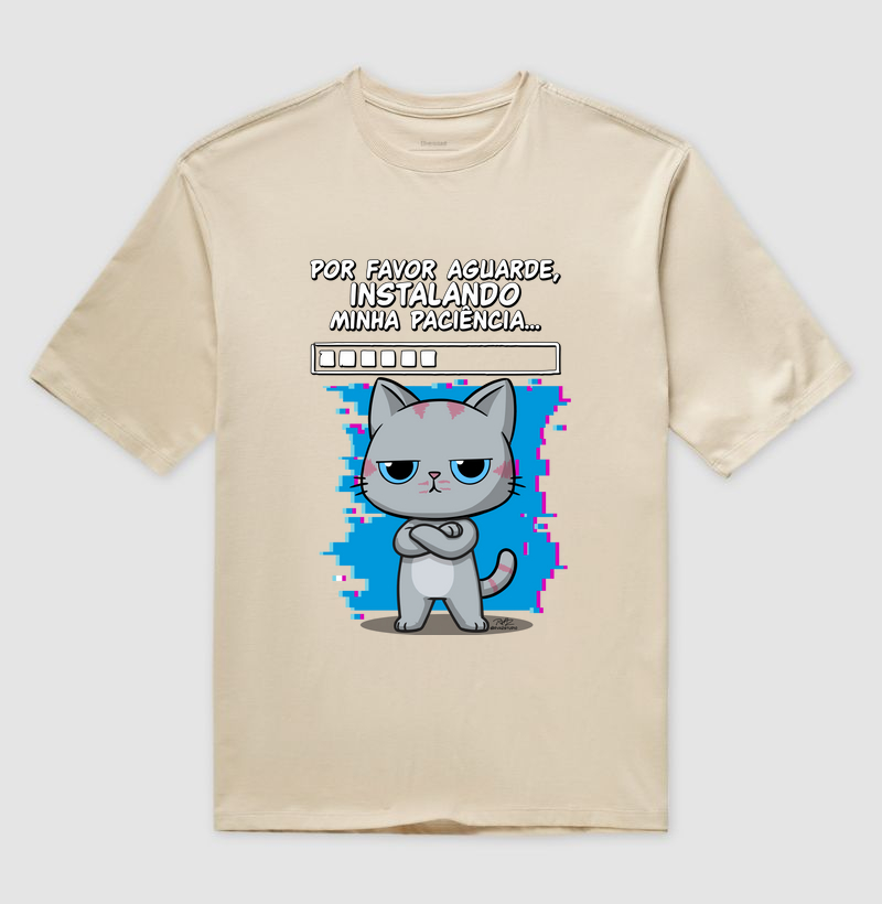 Camiseta Gato Sincero Paciência - Imagem 3