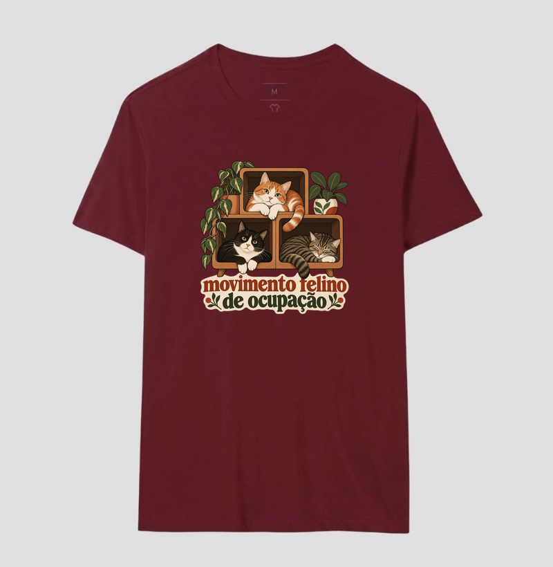 Camiseta Vários Gatos "movimento felino de ocupação" | Pelo & Pano - Imagem 18
