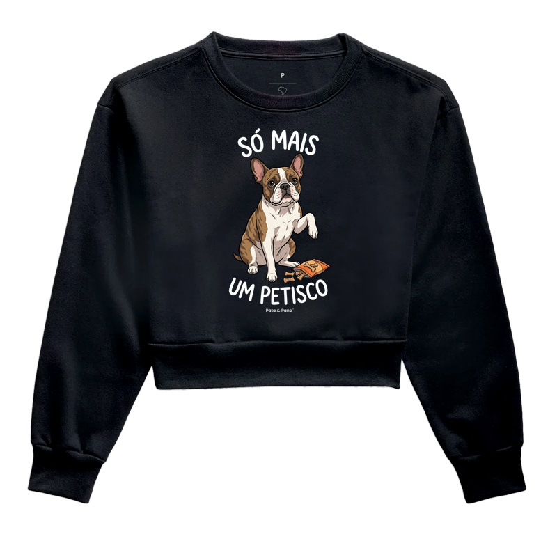 CROPPED MOLETOM BULLDOGUE PETISCO - Imagem 2
