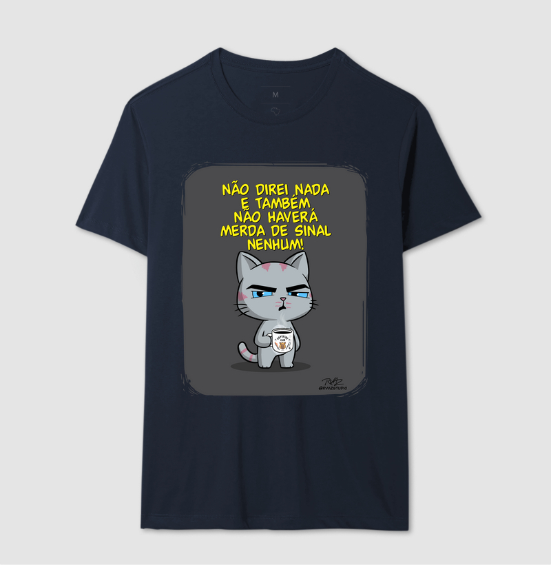 Camiseta Gato Sincero Sinal Nenhum - Imagem 6