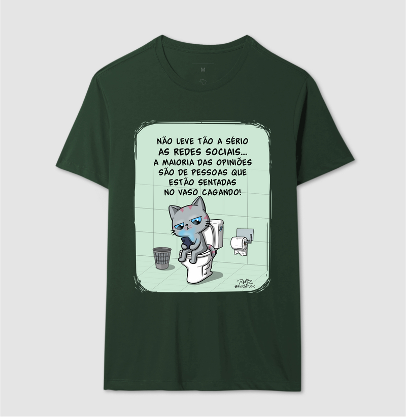 Camiseta Gato Sincero no Vaso - Imagem 12