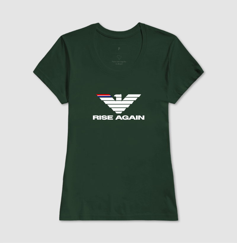A estampa "Rise Again" é a representação visual da força de quem nunca desiste. Com uma águia estilizada de traços marcantes e design moderno, a arte simboliza poder, foco e a capacidade de se reerguer mais forte após cada batalha. - Imagem 9
