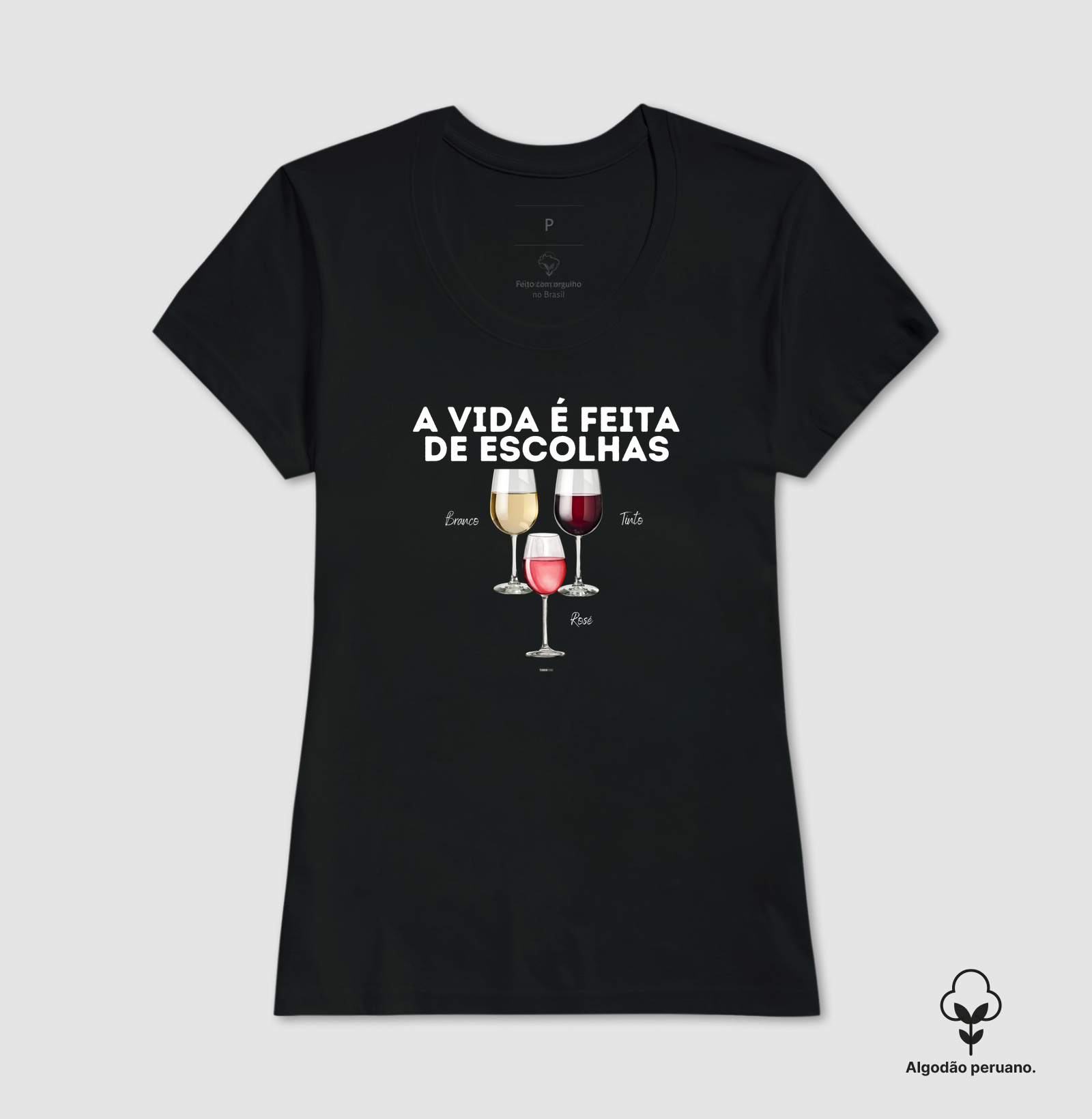 Camiseta Vinho - A Vida é feita de escolhas - Imagem 8
