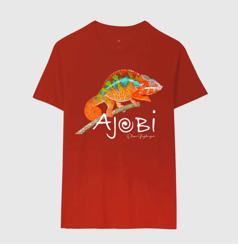 t-shirt 1/2 malha 100% algodão 30.1 penteada Ajobi Camaleão - Imagem 10