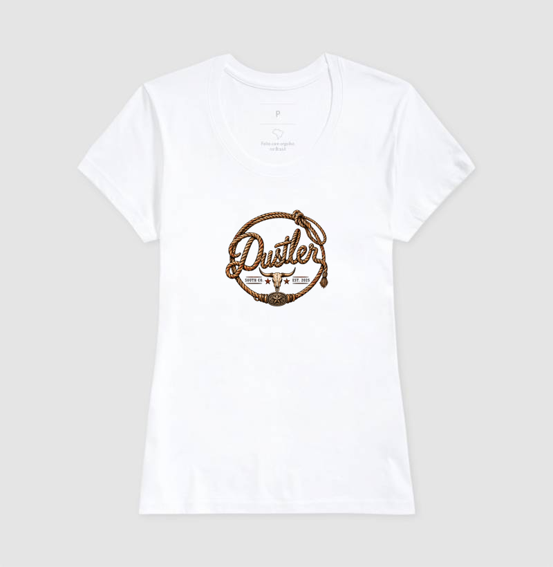 Baby Look Country Feminina Dustler Rope Badge South Co. Algodão Premium - Imagem 2