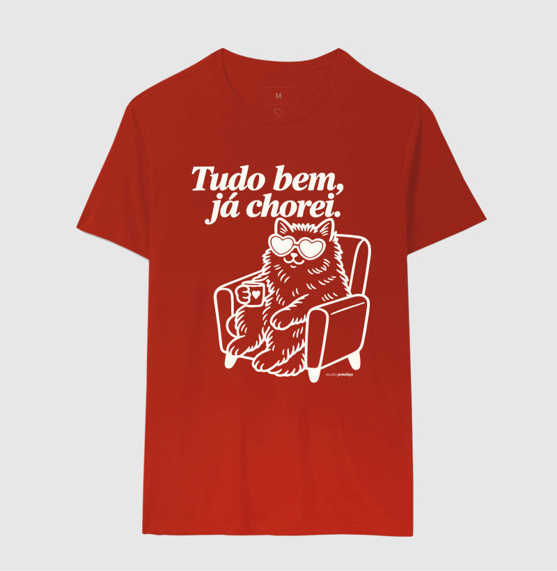 Camiseta Tudo Bem, Já Chorei - Imagem 10