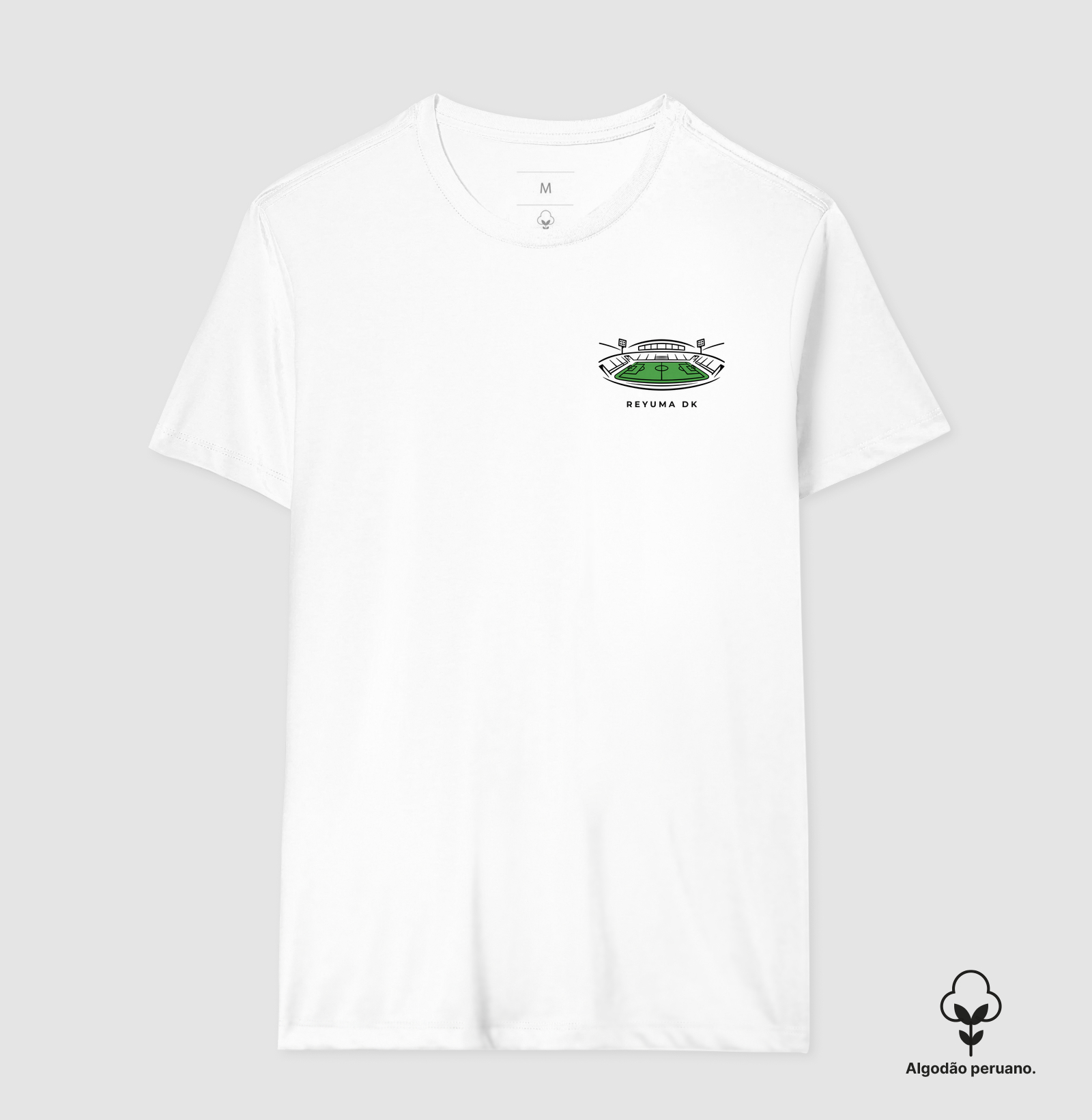 Camiseta Masculina de Algodão Peruano Futebol "Futebol Stadium"  - Imagem 4