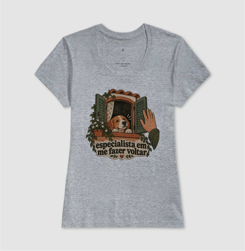 Camiseta Cachorro "especialista em me fazer voltar" | Pelo & Pano - Imagem 9