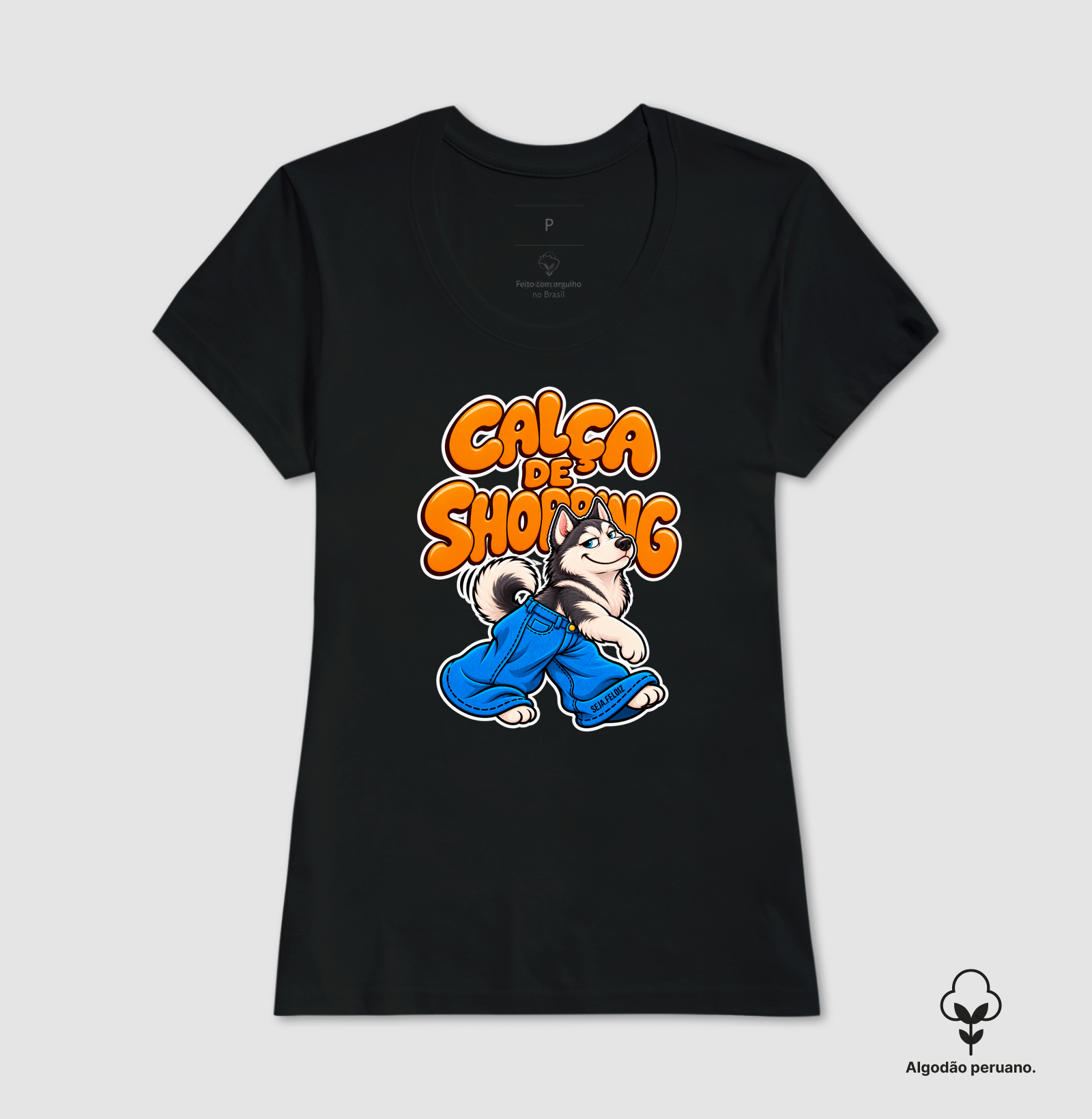 🐺 Calça de Shopping – Husky Edition 👖🛍️ - Imagem 5
