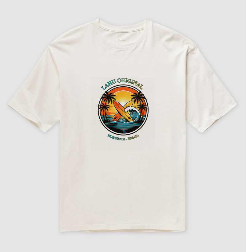 “Sinta a energia das ondas nordestinas com a estampa Lahu Original. Cores vibrantes, estilo surf e alma brasileira — feita para quem carrega o sol e o mar no coração. Vista o Nordeste, vista Lahu!” - Imagem 4