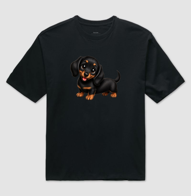 Dachshund Preto - Desenho Animado - Imagem 2