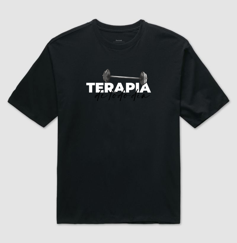 Camiseta Oversized Terapia de Todo Dia - Imagem 4