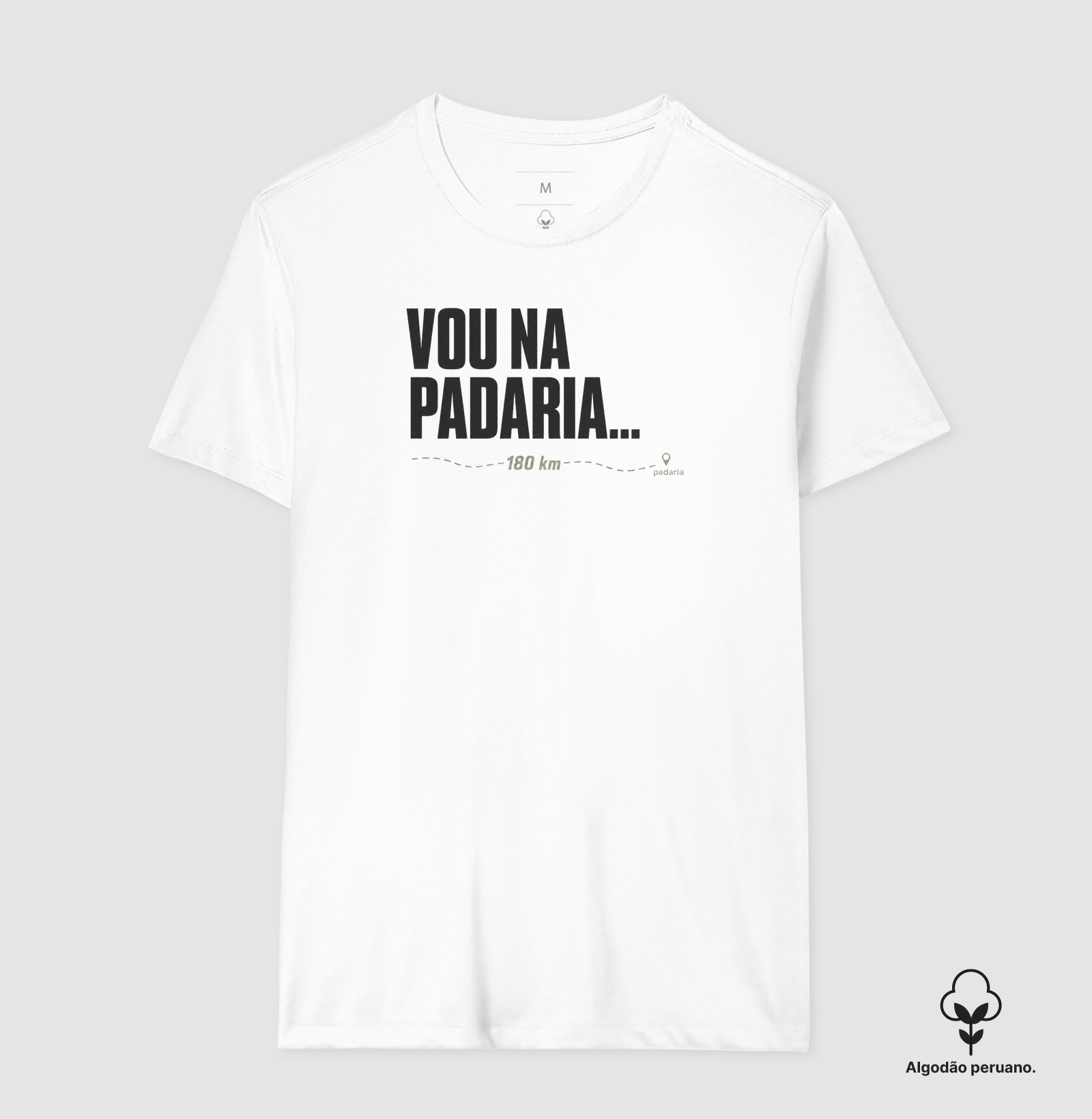 Camiseta Vou na Padaria... 180 km - Imagem 2