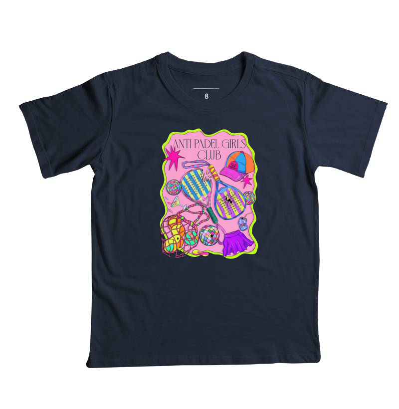 Camiseta Feminina Anti Padel Girls Club Rosa - Imagem 2