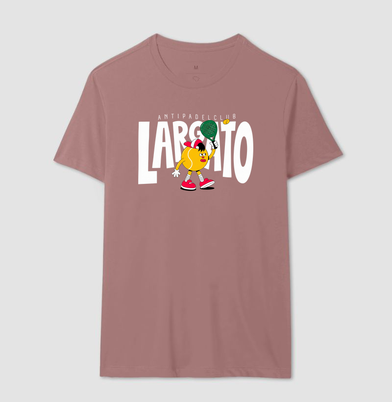 Camiseta Largato Anti Padel Club Mascote Vermelha - Imagem 4