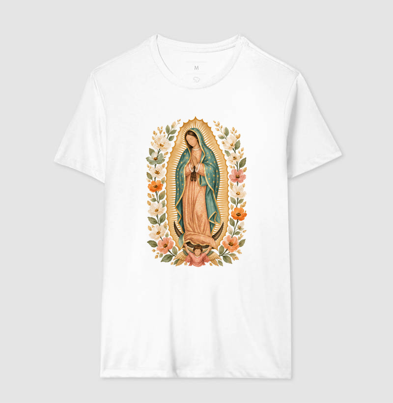 Nossa Senhora de Guadalupe com Flores - Imagem 4