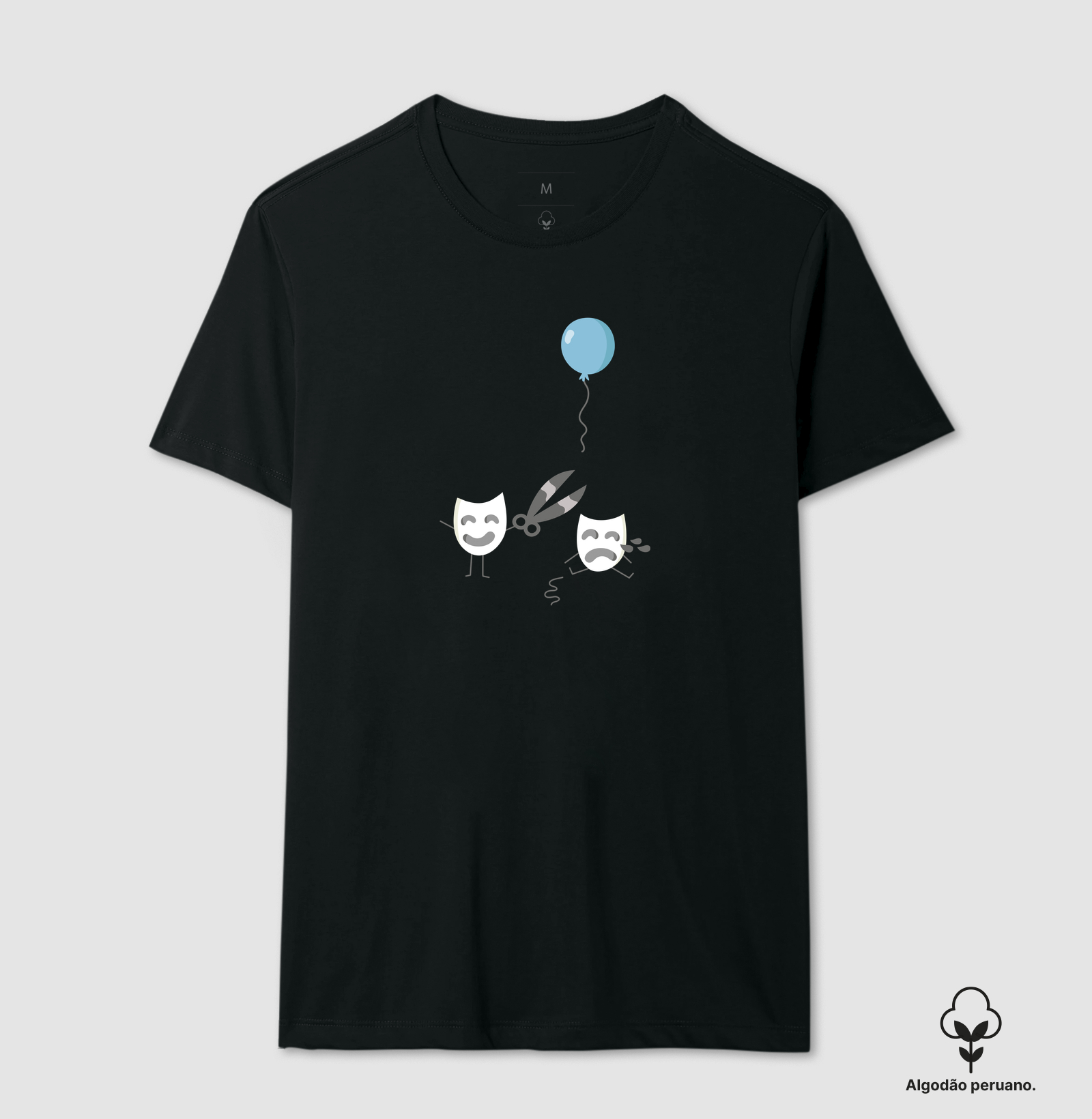 Camiseta Algodão Peruano Mascaras - Imagem 2