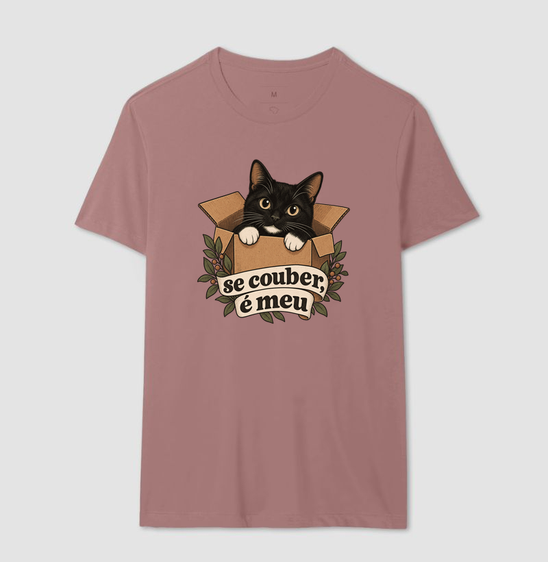 Camiseta Gato Caixa "se couber, é meu" | Pelo & Pano - Imagem 16