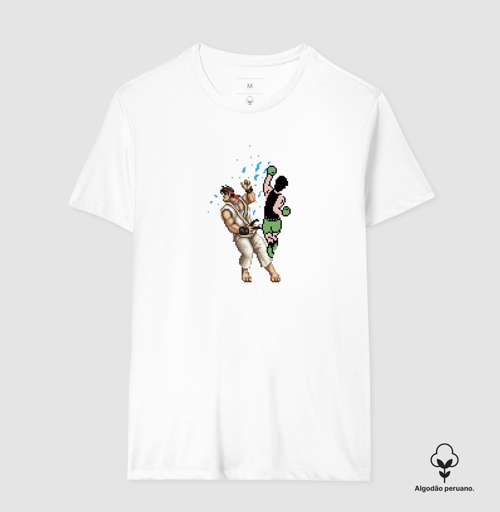 Camiseta Algodão Peruano Luta de Pixel - Ryu - Imagem 4