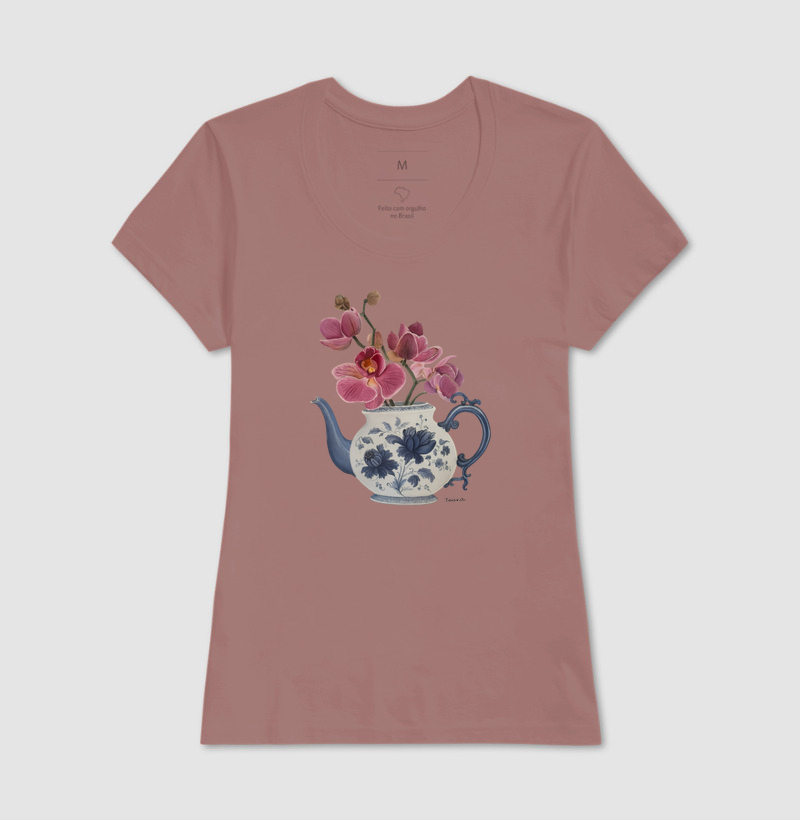 Camiseta Vaso Floral com Orquideas TAANA - Imagem 17
