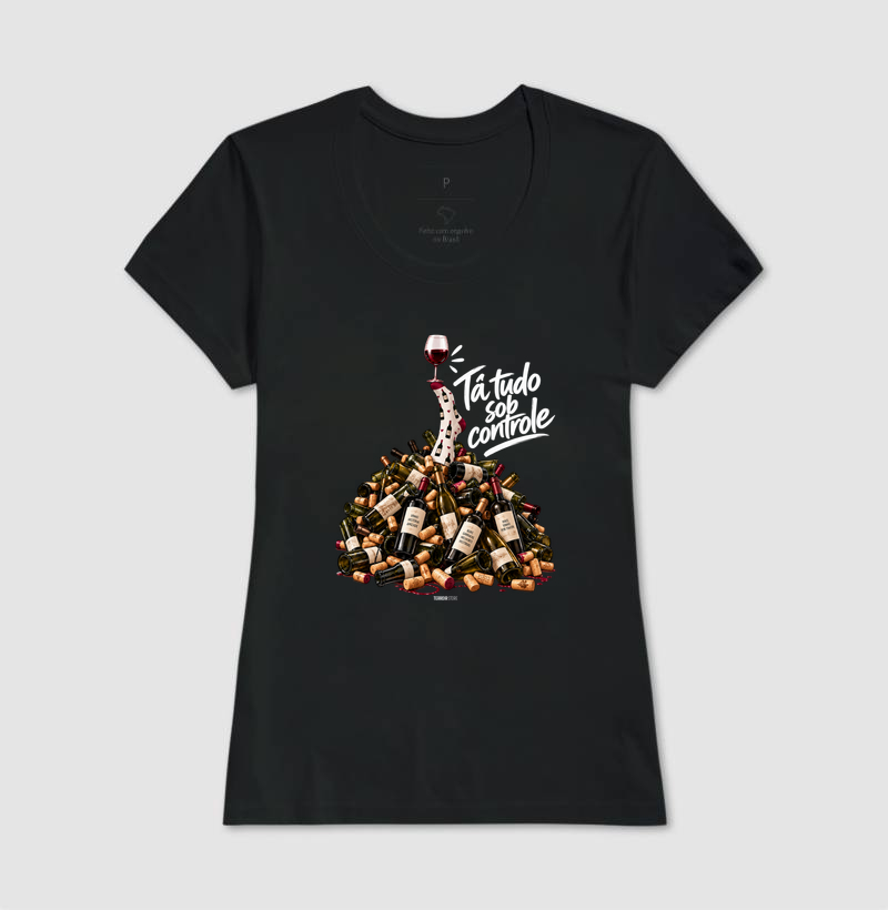 Camiseta “Entre Garrafas e Histórias” – Wine Mood - Imagem 3
