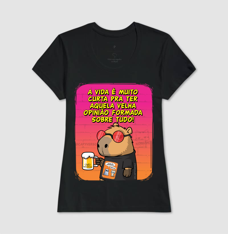 Camiseta Capivara Opinião - Imagem 3