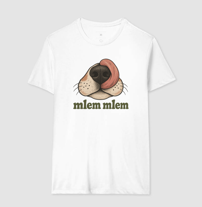 Camiseta Cachorro Feliz "mlem mlem" | Pet Lover | Pelo & Pano - Imagem 4