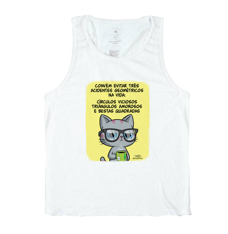 Camiseta Gato Sincero Geometria - Imagem 2