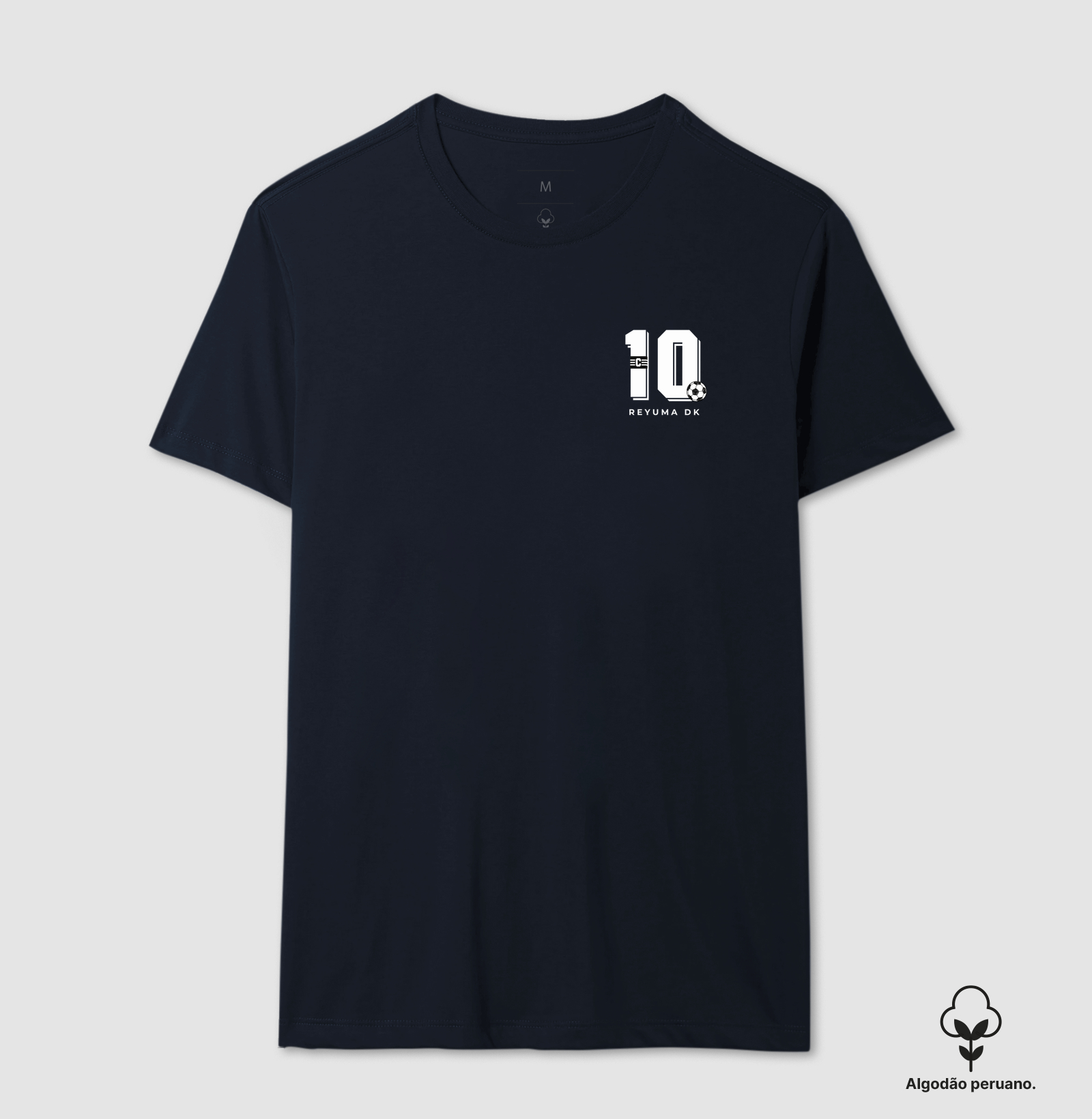 Camiseta Masculina, Feminina, Babylook e Unissex de Algodão Peruano Futebol "Dez e Faixa" - Imagem 7