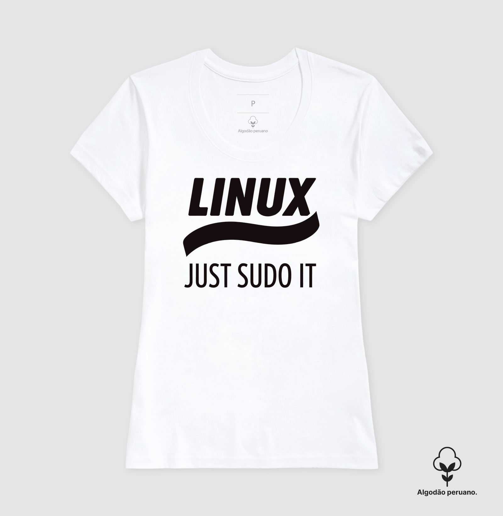 Camiseta Algodão Peruano Just Sudo It - Imagem 6