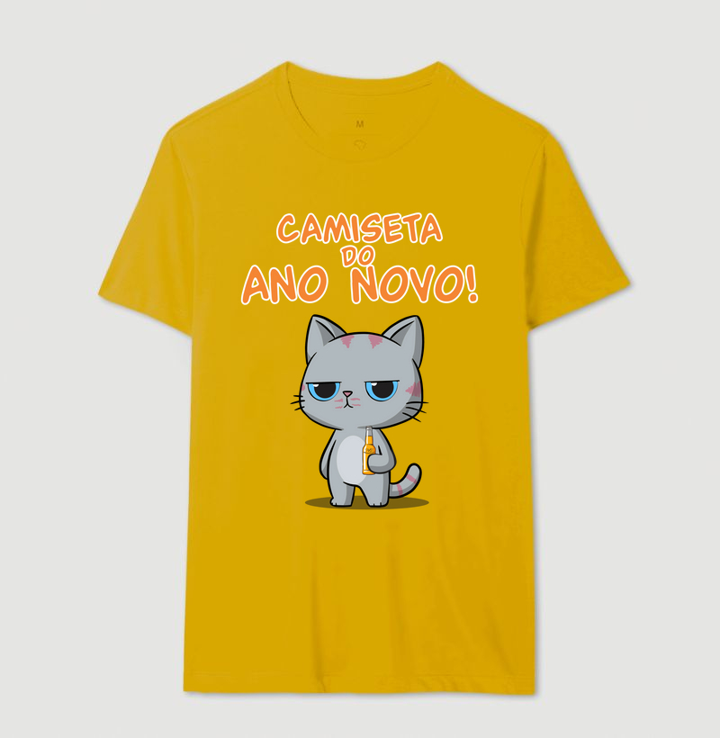 Camiseta Gato Sincero Ano Novo - Imagem 14