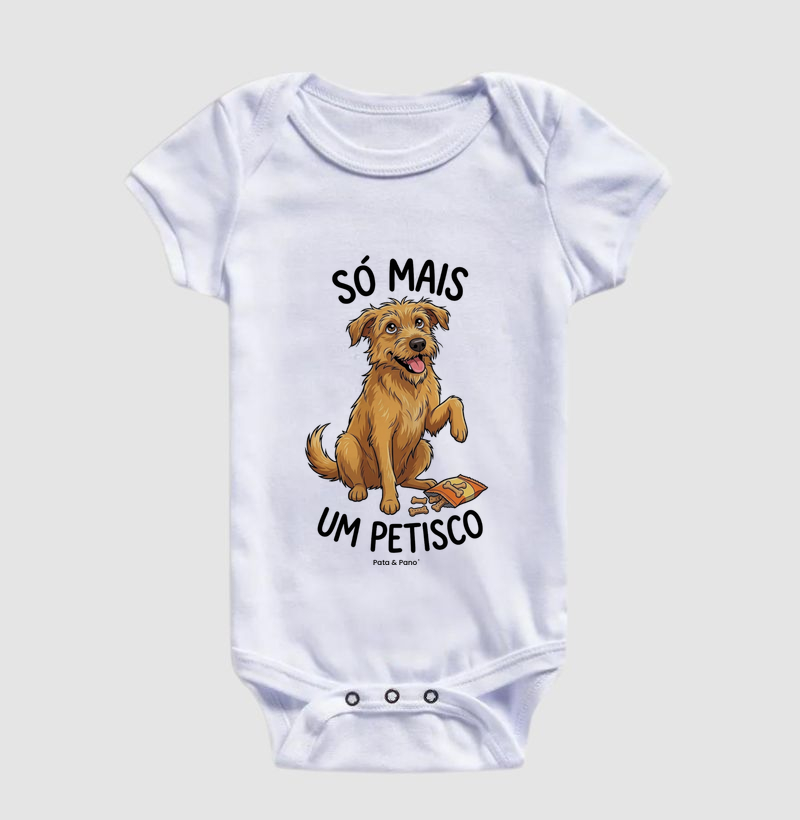 BODY BEBÊ VIRA-LATA FIAPO DE MANGA PETISCO - Imagem 3