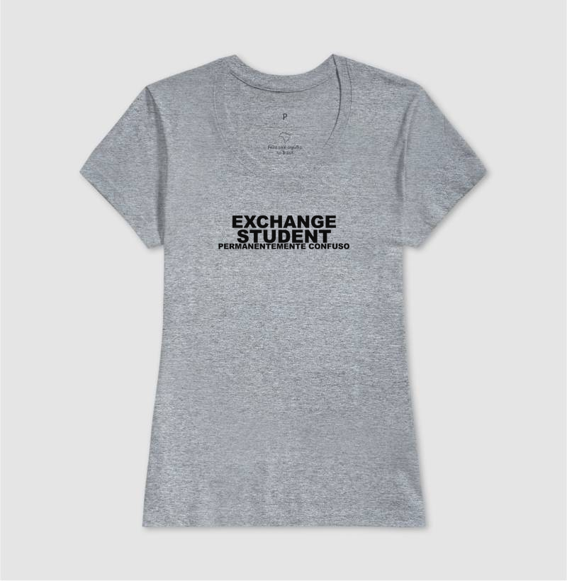 Camiseta Exchange Student, Permanentemente Confuso - Imagem 5