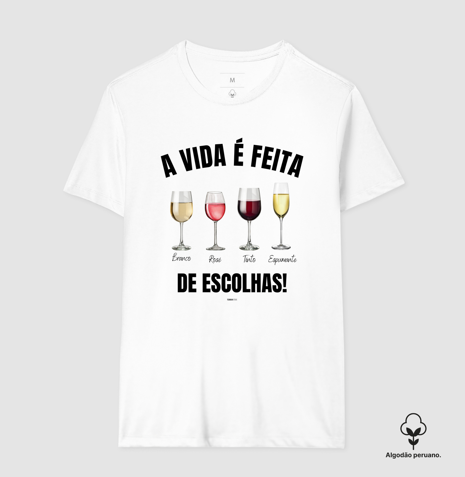 Camiseta Vinho - A Vida é feita de escolhas 2 - Imagem 2