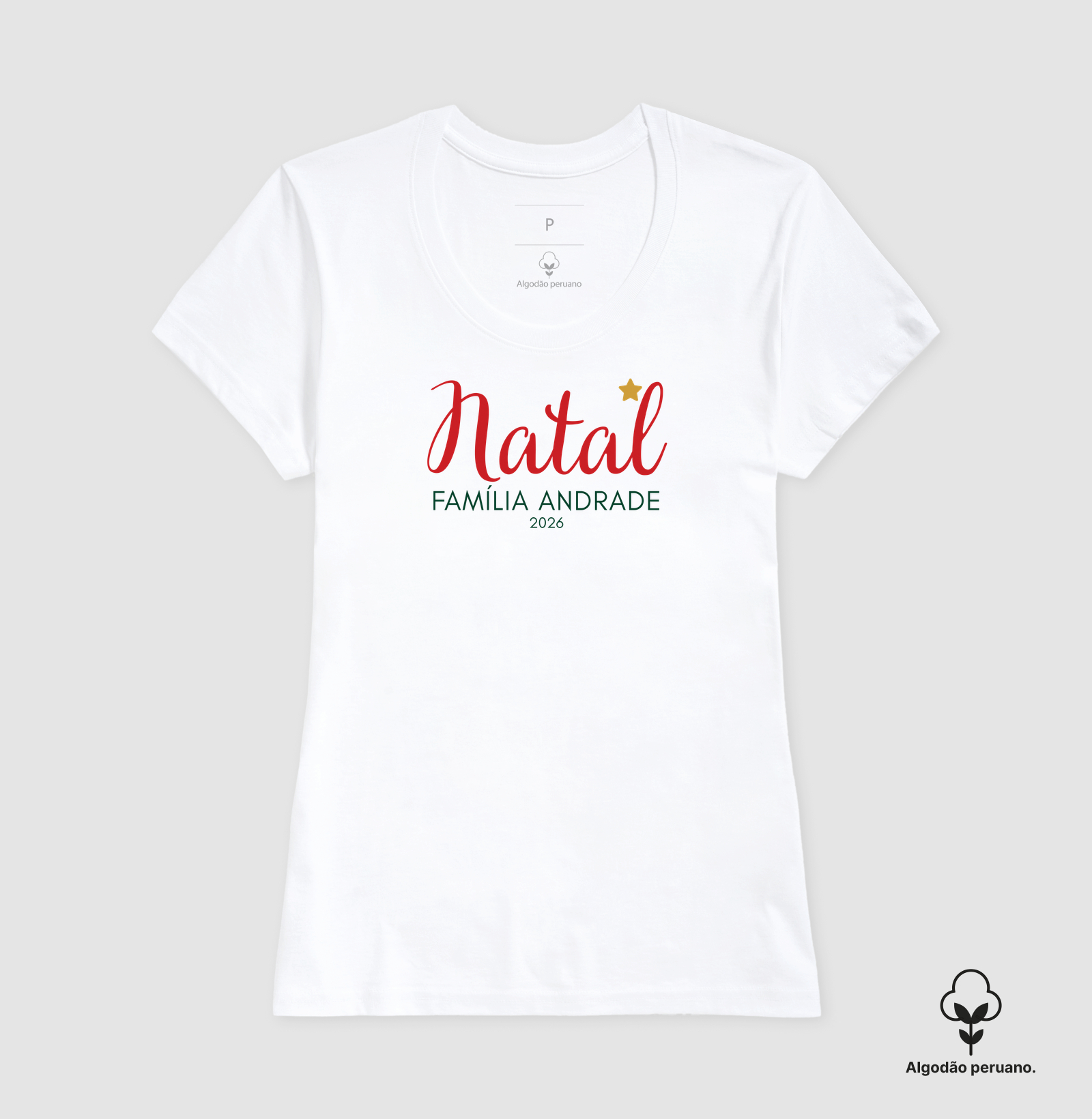 Natal - Família Andrade - 2026 (algodão peruano) - Imagem 3