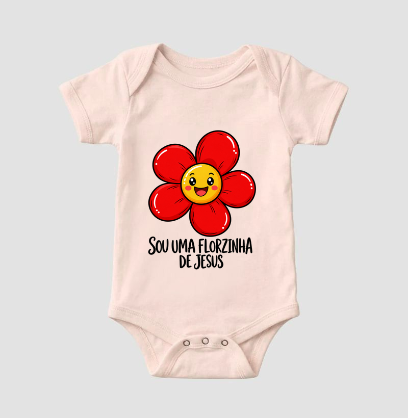 Body Infantil Florzinha de Jesus - Imagem 5