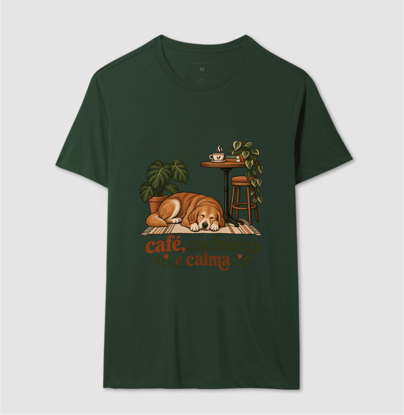 Camiseta Cachorro Café "café, cachorro e calma" | Pelo & Pano - Imagem 12