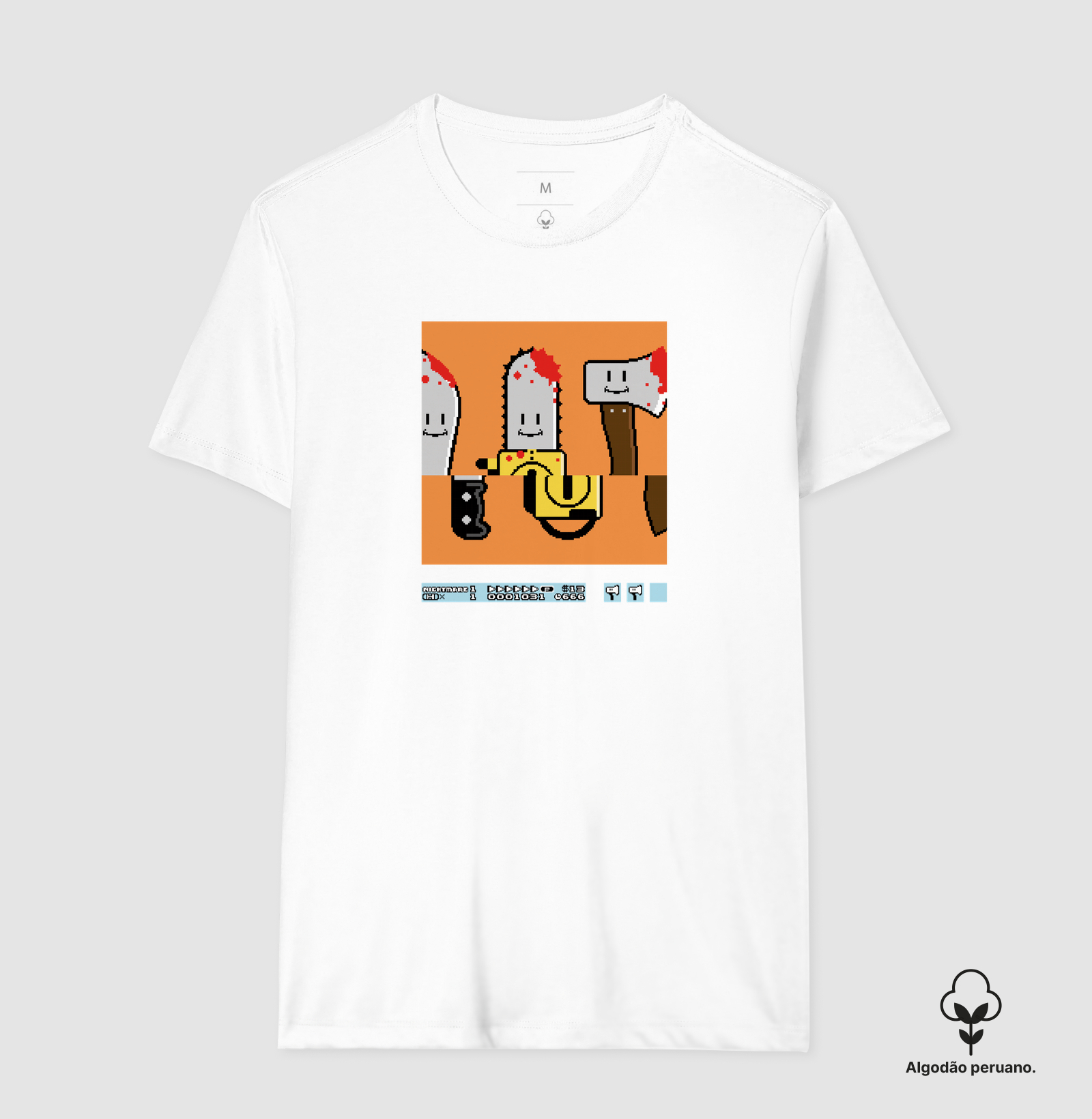 Camiseta Algodão Peruano Roleta Sangrenta - Imagem 3